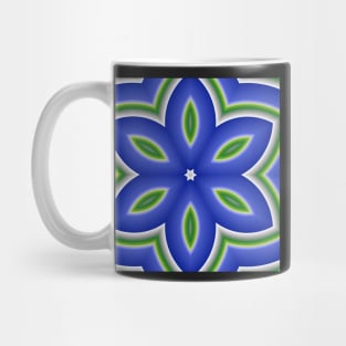 A blue and green bloom Mug